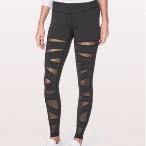 lululemon full on luon crriss-cross mesh leggings